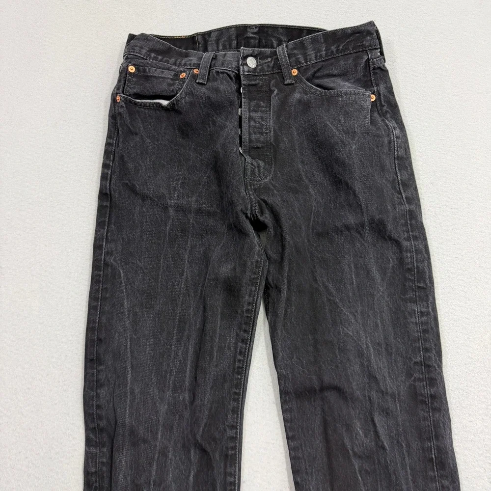 Levis 501xx Jeans Men's 33x32 Black Original Fit Button Fly Denim Western Rodeo